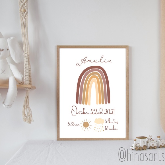 Boho rainbow name Display - Picture 6 of 6